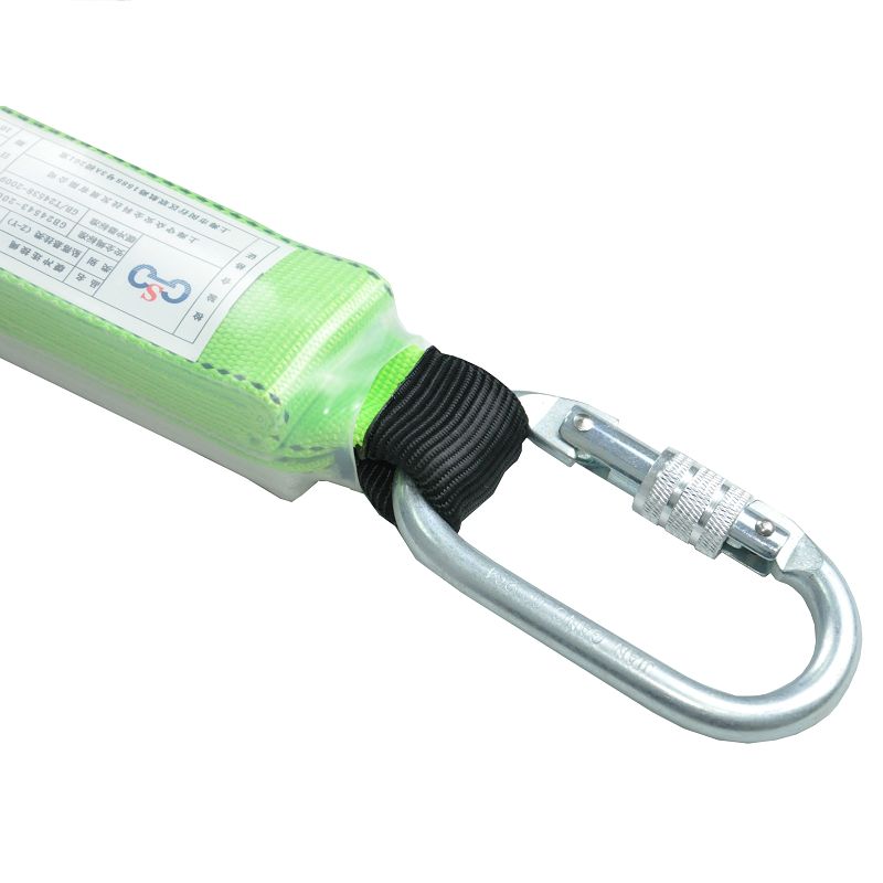 守众 SG-31010C  双大钩1.2米圆绳缓冲器 荧光绿 高强度涤纶+合金钢五金件   (单位：条)